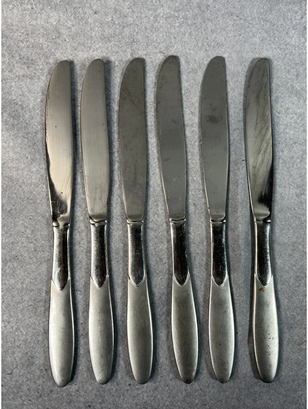 4 Dinner Forks Cambridge Silver Crescent Stainless Flatware 7 5/8